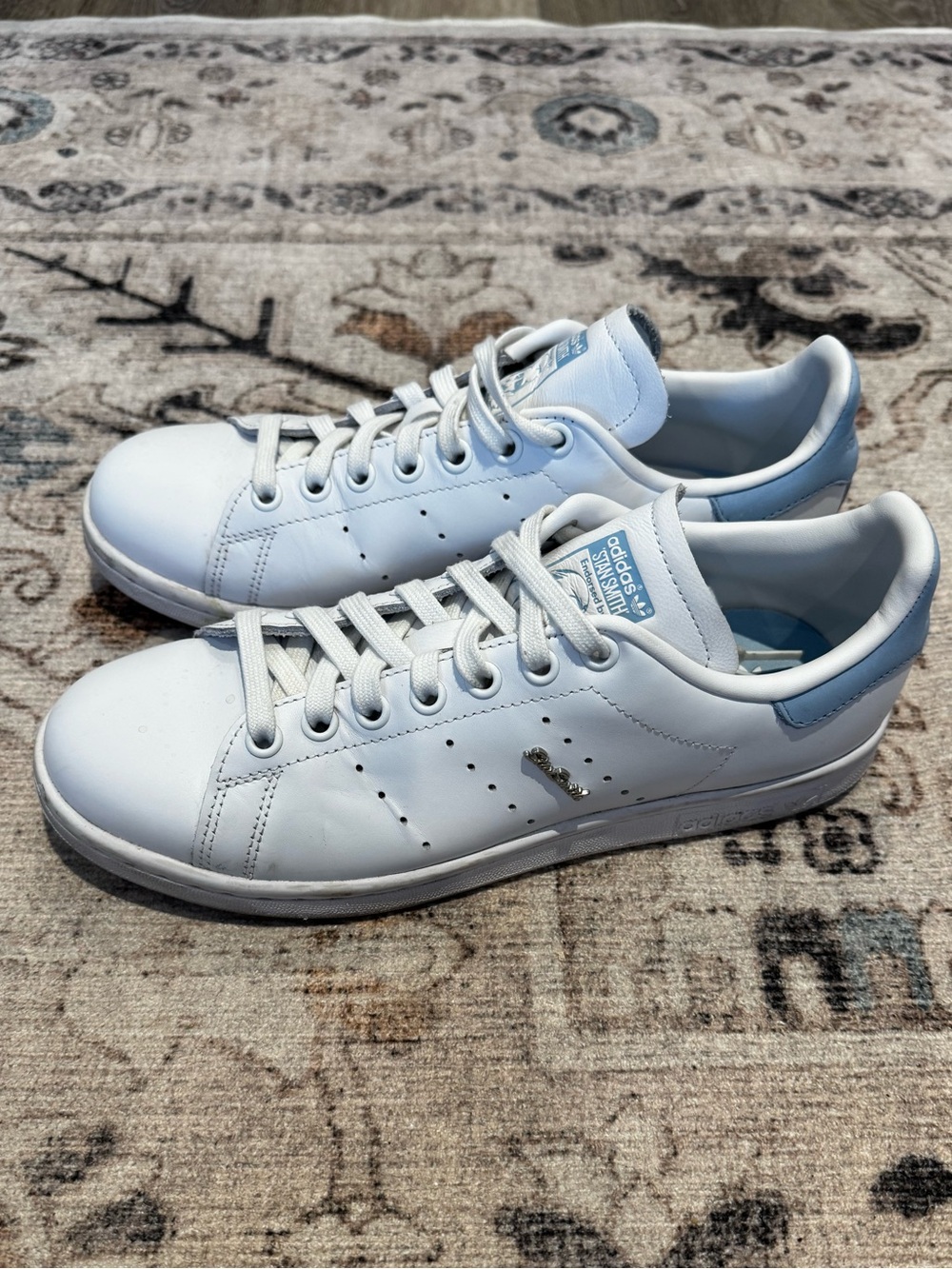 🍂 Adidas Stan Smith Sneakers - White with Light Blue